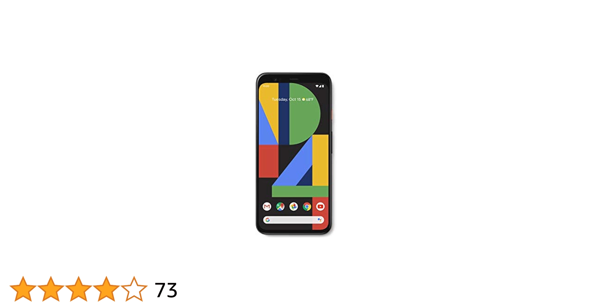 グーグルピクセル4 64GB Google Pixel 4, 64GB, Just Black - Unlocked (Renewed