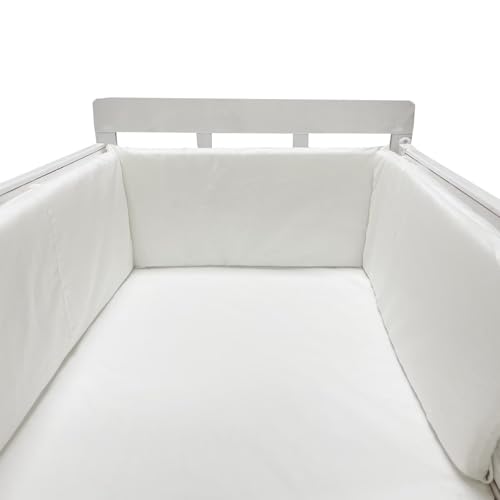GYCF Parachoques de Cuna para Bebés Transpirable Chichonera Protector Cuna Chichonera de Cama para Proteger Bebe y Decorar la Cuna Protector de Cubierta Transpirable,A04,150x30CM