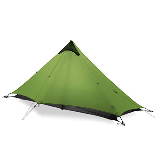 Tente 1 personne extérieur ultralight camping 3 saison kaki