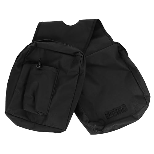 Bolsa de silla Toddmomy para motos y cuatrimotos, fácil de instalar, con compartimento interior, compatible con UTV y motos de nieve, color negro, almacenamiento al aire libre miniatura 1