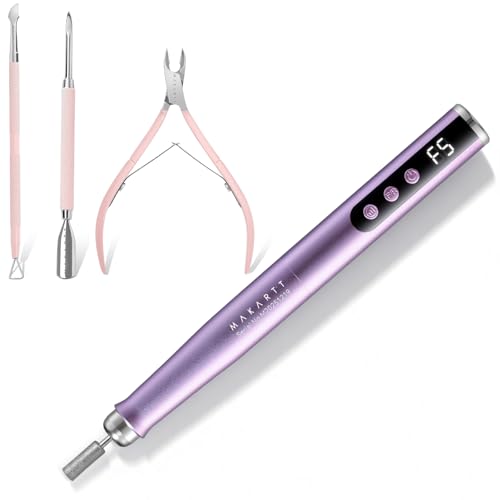 Makartt Cuticle Trimmer with Cuticle Pusher Bundle with Pen-Shaped Rechargeable Nail Drill for Beginners: 25,000 RPM Cordless Electric Nail File image 5