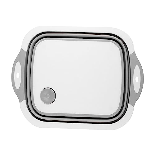 FRCOLOR 多機能折りたたみまな板 野菜洗う用シリコン製折り畳み水切りバスケット キッチン用環境配慮素材使用収納簡単