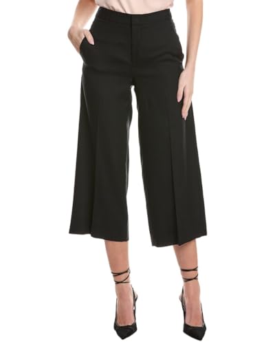 Vince Crop Wide Leg Linen-Blend Pant