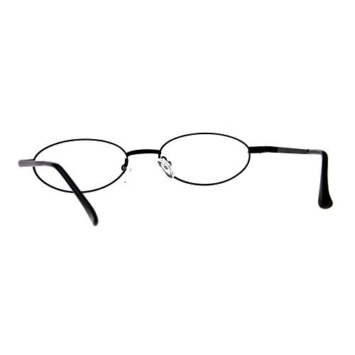 PASTL Clear Lens Glasses Skinny Oval Metal Frame Unisex Eyeglasses UV 4003