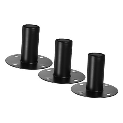 Tofficu 3 pièces Support Enceinte Alliage Aluminium pour Base Stable Antidérapante des Vibrations pour Meilleure Sonore Installation Facile pour Supports de Haut Parleurs
