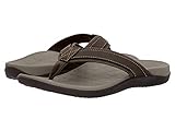 Vionic Men's Tide Toe-post Sandal - Flip Flop with Concealed Orthotic Arch Support Brown 11 Medium US