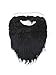 Jacobson Hat Company Fake Beard and Mustache Halloween Costume Accessory-Black-8"