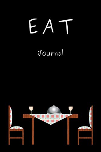 Eat Journal: Diary Notebook Novelty Gift for Health Lover,6"x9" Daily Food & Activity Journal,Meal & Activity Tracker,100 pages,white papers,Table Black cover image 3