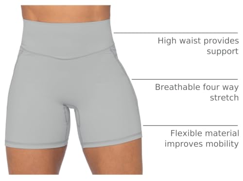 Image of Sunzel No Front Seam Biker Shorts for Women with Pockets, Yoga Workout Gym Bike Shorts with Tummy Control | 3, 5 Or 8-Inch Inseam, High Waisted, No Front Seam, Side Pockets, Buttery Soft, Compression Fit, Squat Proof, Tummy Control