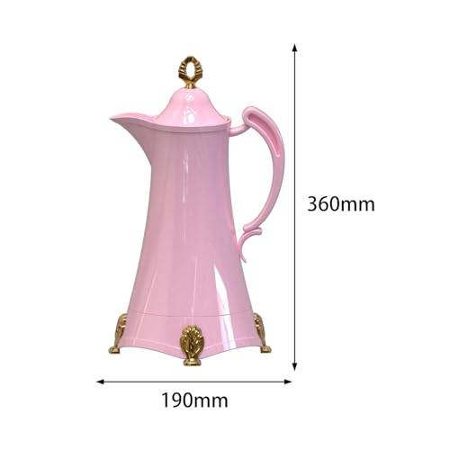 Cafetera isotérmica de café y té rosa con capacidad de 800 ml hermética 4