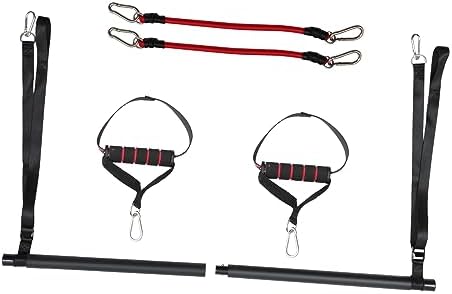 Sosoport 1 Set Resistance Bar Stropping Kit Stretching Equipment Stretching Kit Pilates Exercise Bar Pilates