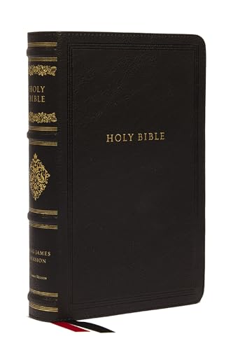 KJV Large Print Reference Bible, Black Leathersoft, Red Letter, Comfort Print, Thumb Indexed (Sovereign Collection): Holy Bible, King James Version