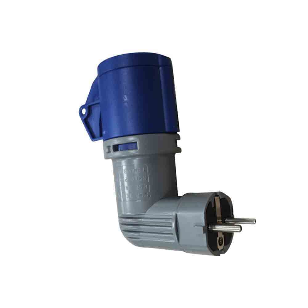 Adaptateur Schuko vers Cetac 2P+T IP44 Blendend B1250869 prise camping et chantier étanche