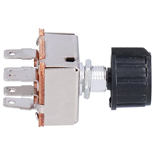 Miniatura 8 de Interruptor giratorio de aire acondicionado de 4 velocidades para control de volumen universal, interruptor de motor de ventilador de automóvil con