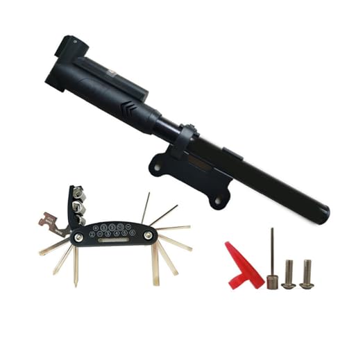 Portable Bicycles Tire Pumps with Barometers High Pressure Hand Pumps Small Bike Pumps Cycling Tire Pumps for Mountain Bikes