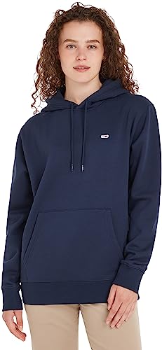 Tommy Jeans Herren Hoodie TJM Regular mit Kapuze, Blau (Twilight Navy), L