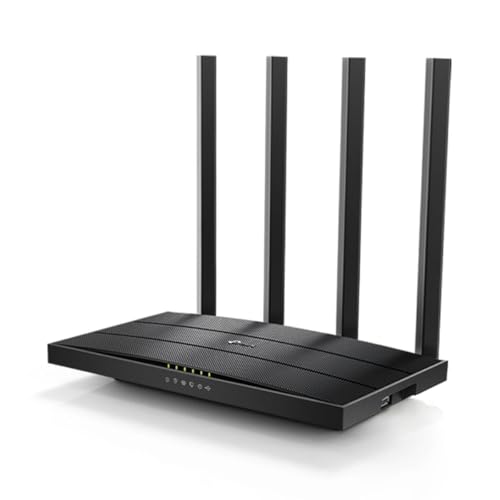 TP Link Archer C6U Wireless Router Gigabit Ethernet Dual Band (2.4 GHz / 5 GHz) 4G Black