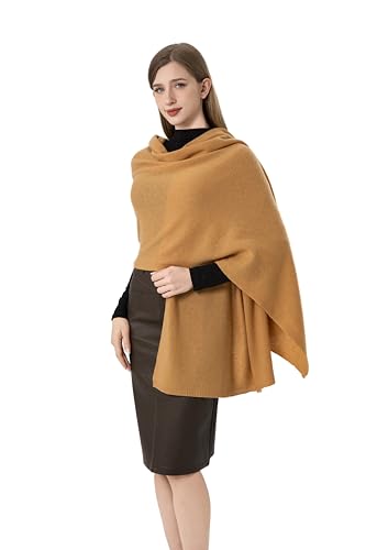 Cashmere Wrap Soft Knitted Scarf Stole for Women Airplane Travel Blanket Shawl 87x28 IN Extra Large Pashmina