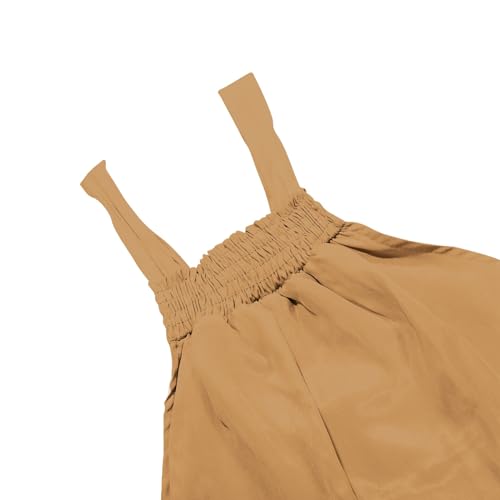 Robe longue d'été sans manches chic maxi robe fluide décontractée à volants - 5