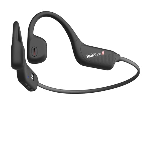 ROCKSHINE R1 オープンイヤー 空気伝導 イヤホン ワイヤレス Bluetooth ランニング スポーツイヤホン 耳を塞がない 音質UP 振動感なし IP55防水 周囲の音が聞こえる