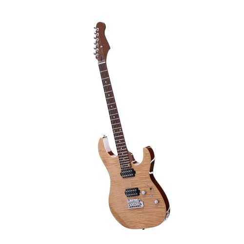 Guitare électrique solid body avec table érable flammé pour un son pur