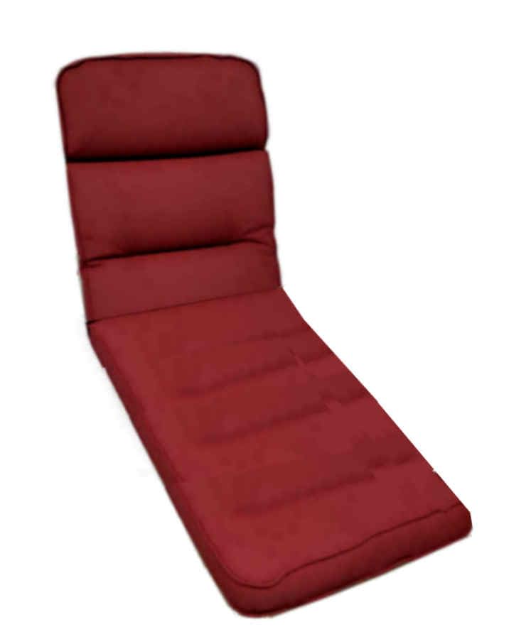 KETTtex EXKLUSIV Auflage Rollliege Bordeaux I Gartenliege Polster 200x65x9cm I KTH3 Liegenauflage weich & Robust I Liegestuhl-Auflage wasserabweisend +...