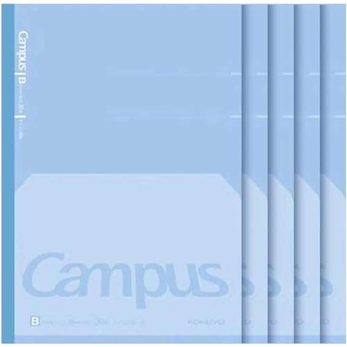 Carnet de notes KOKUYO Campus semi-B5 ligné bleu lot de 5 pour vos études et le bureau