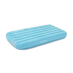 Intex 66803EP Cozy Kidz Inflatable Airbed: Fiber-Tech – Velvety Soft Surface – Carry Bag Included – Color May Vary – 34.5″ x 62″ x 7″