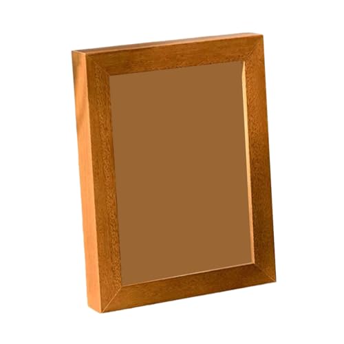 SUREK Marcos de fotos de madera con soporte, marcos de fotos cambiables ligeros, marcos de arte rectangulares for montaje en pared o mesa(A4)