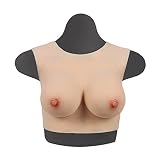 YUMIYU Formes en Silicone Mammaires Faux Sein Faux Sein Silicone travesti Faux Sein Silicone Sein Artificiel B/D/E Coupe pour Drag Queen Costume Transgenre(Size:Bonnet B,Color:Color 3)
