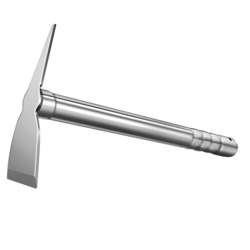 INOOMP Giardino in Acciaio Inossidabile Attrezzo Manuale Leggero Per Orto Sarchiatore e Frangizolle Resistente Per Coltivazione e Diserbo Strumento Pratico Per Lavori Di Scavo e Cura