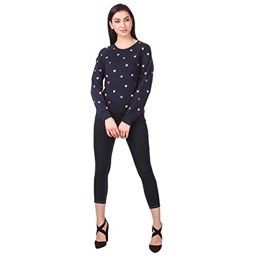 Image of Stories.Label Women Sweatshirt Full Sleeve | 100% Cotton Printed Winter Wear for Women | Casual Round Ribbed Neck Pullover Graphic Sweatshirt Tops | Regular & Plus Size (S-5XL)