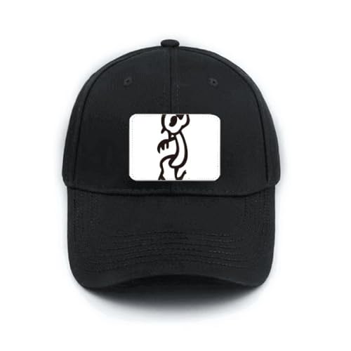 Casquette zodiaque singe réglable noire pour masquer les cheveux rebelles et protéger du soleil