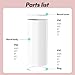Sedeke 5PC Cylinder Pedestal Stands for Party, White Round Large Cylinder Tables, Pedestal Display Plinth Pillars for Wedding Ceremony Birthday Party Art Decor