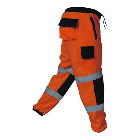 Hi Viz Polyester Work Trousers with Pockets Cover