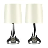 lamparas de mesa modernas bogota Atención: La función táctil funciona sólo con LED regulables o con halógenas. Requiere cada una bombilla de estilo vela de máximo 40w SES E14 (No Se Incluye)