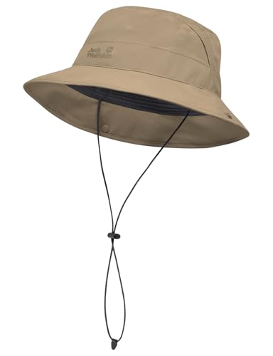 Chapeau de soleil respirant Jack Wolfskin Mesh Hat ajustable couleur Bois de Hazel pour randonnée