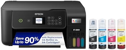 Epson EcoTank ET-2800 Wireless Color All-in-One Cartridge-Free Su...
