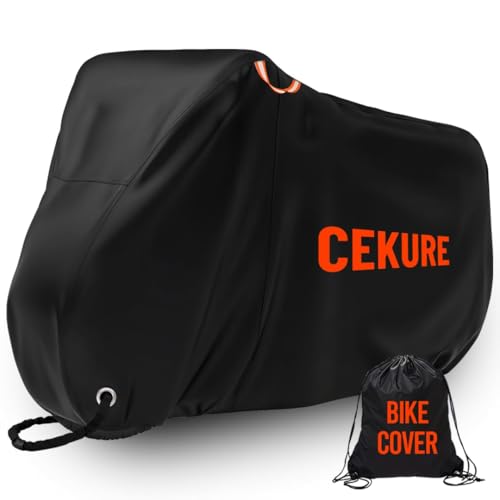 CEKURE BC-Stationary-12 Funda para Bicicleta Impermeable Exterior, Heavy Duty 210D Oxford miniatura 1