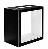 SietDESEO Black Card Box for Party with Clear Window Large Gift Card Box Holder for Wedding Reception Birthday Graduation Baby Shower Raffle Ticket Box
