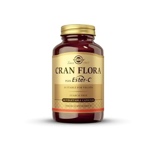 Solgar Cran Flora Cranberry Vegetable Capsules - Pack of 60 - Immune Support - Fights Free Radicals - Reduces Tiredness and Fatigue - Vegan and Gluten-Free