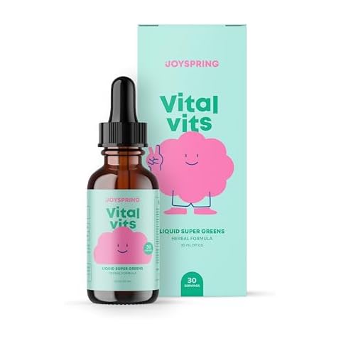 JoySpring Vital Vits - Kids Liquid Multivitamin - 1 fl oz (30 Servings) | Herbal Liquid Vitamins for Kids | Natural Flavor | Toddler Liquid Multivitamin for Kids with Elderberry, Spirulina, and More Cover