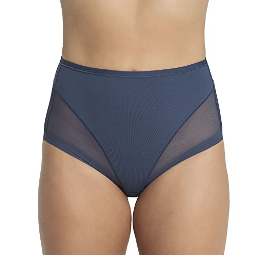 Leonisa Invisible Shapewear Panties, High Waisted Tummy Control Women's Underwear 543- Blue, Large