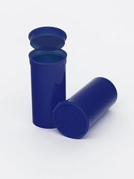 Philips Empty Prescription Pop Top Vial Made in USA Pack of 150 Dry Herb Containers with Child Resistant Blueberry Color 30 Dram Medical Pharmacy Pill Bottles