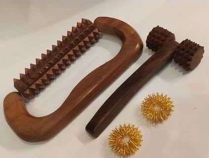 Masterarts Wooden leg massager, hand massager, calf massager + hand rollor, neck, face massager + sujog ring, finger massager (pure shisham wood) (B0C1PCSVHM) Amazon Price History, Amazon Price Tracker