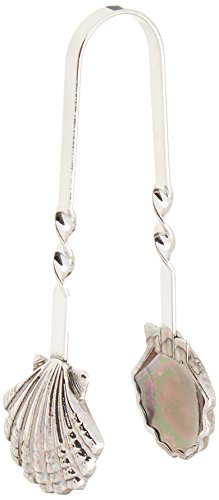Mud Pie Fanshell Appetizer Tong, Mini, Silver