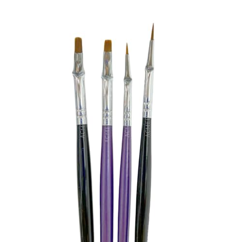 Dental Curved Brush Pens Skyists Nylon Brushes Hair 0# 2# Denture Dentine Length 5mm/7mm