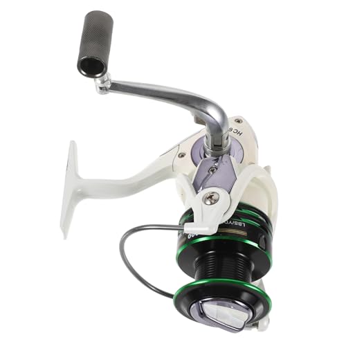 Moulinet de pêche POPETPOP blanc avec bobine spirale pour canne à pêche