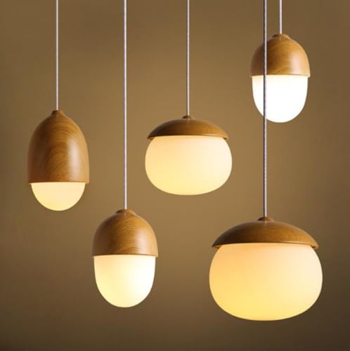 Lámpara Colgante ideal para la sala de estar y dormitorio con elegante diseño de madera