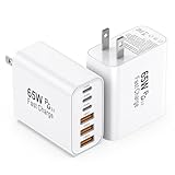 USB C Charging Blocks, 65W USBC Wall Fast Charger Block, Type C iPhone USB C Charger Fast Charging Brick, 6-Port Multiport Charger Plug Power Adapter for iPhone 17/16/15/14/Pro Max, GalaxyS25 26,iPad